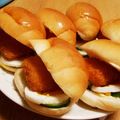 単刀直入's cooksnap of when they made フィッシュサンド.
