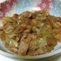 サラ・ア・ライ's cooksnap of when they made 豚肉と玉ねぎキャベツの照り炒め.