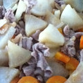 hinato母's cooksnap of when they made 生姜が香る♪豚小間と大根の煮物.