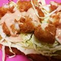 りょうびん's cooksnap of when they made ボリューム満点！エビフライトースト.