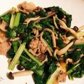 エガジロー's cooksnap of when they made ビタミン菜としめじの炒め物.