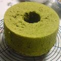 みなぎ♪'s cooksnap of when they made 豆乳と抹茶のふわふわシフォンケーキ.