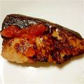 うさうさまろん's cooksnap of when they made 塩トマトで♪ブリの塩トマト焼き✿.
