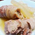 咲わんこ's cooksnap of when they made 豚ばら巻大根.