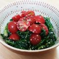 桜月❀咲良mommy's cooksnap of when they made ほうれん草とトマトのコンソメチーズ和え♬.