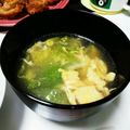 akilondon's cooksnap of when they made 早くて簡単！レタスと卵の中華スープ.