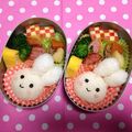 ☆侑彩☆'s cooksnap of when they made メリーズの白うさぎちゃん＊キャラ弁.