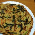 ✴︎みさ's cooksnap of when they made 混ぜて焼くだけ　野菜タップリ　ネギチヂミ.