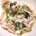 キタマニ's cooksnap of when they made 簡単！水菜と豚肉のおひたし.