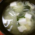 ちぃちゃんだよ！'s cooksnap of when they made 我が家のお味噌汁＊お豆腐とねぎとわかめ＊.