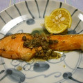 Haru Haru's cooksnap of when they made フライパンひとつで 簡単 鮭のムニエル♪.
