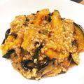 kikiyan's cooksnap of when they made レンジで♡茄子と南瓜のそぼろ餡.