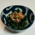 ぽんこ♡'s cooksnap of when they made 根三つ葉と新わかめのおひたし.