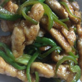 shioriru's cooksnap of when they made ピーマンとささみの青椒肉絲.