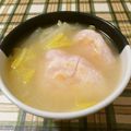 よちりん's cooksnap of when they made 白菜とお餅の味噌汁.