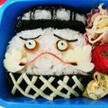 ozushi's cooksnap of when they made キャラ弁　妖怪ウォッチ　ムリカベ.