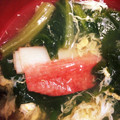 グランティラノス's cooksnap of when they made 冷凍豆腐とほうれん草のふわふわお吸い物.