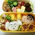 あみごっち's cooksnap of when they made クレヨンしんちゃん♡キャラ弁.