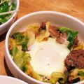 micvany's cooksnap of when they made あと一品☆春キャベツとミンチの巣籠り卵.