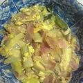 けいよせふ's cooksnap of when they made 葉玉ねぎとベーコンの卵炒め.