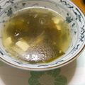 だれんしゃん's cooksnap of when they made 鶏のゆで汁で豆腐とわかめの中華スープ.