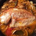 okana0617's cooksnap of when they made 豪快！まるごとれんこ鯛のアクアパッツァ.