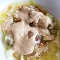 ちみこ03's cooksnap of when they made ★☆新玉ねぎとキャベツのレンジ蒸し鶏☆★.