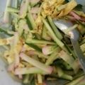 ytoh's cooksnap of when they made 彩り◎♪きゅうり・カニかま・卵の酢の物♪.