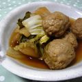 ピンクのたまご's cooksnap of when they made 白菜と鶏団子のさっぱり煮.