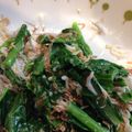 鈴(リン)'s cooksnap of when they made ほうれん草（菜の花）としらすのおひたし.