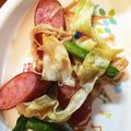 まいたん78's cooksnap of when they made キャベツとウインナーのバターぽん酢炒め♪.