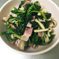 そらおのえくぼ's cooksnap of when they made ●●ほうれん草とベーコンときのこ●●.