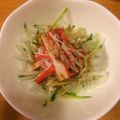 クックQHYN0J☆'s cooksnap of when they made 大根と胡瓜のごま醤油サラダ.