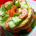 yukky☆mama's cooksnap of when they made ひなまつり☆簡単豪華ちらし寿司ケーキ♪.