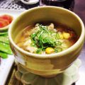 haruるんるん♪'s cooksnap of when they made コーンときのこの卵スープ.