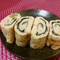 赤い電話's cooksnap of when they made 卵焼き簡単アレンジ～梅マヨほうれん草～.