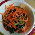 カズマックスKK93's cooksnap of when they made 超簡単☆ほうれん草とにんじんのおひたし.