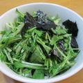 daikanon's cooksnap of when they made 水菜の焼き海苔サラダ.