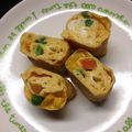 たにたーに's cooksnap of when they made お弁当に☆ふわふわカラフル卵焼き.