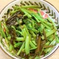 ゆいこ２１００'s cooksnap of when they made 春の味～葉わさびのなめたけ和え！.