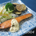 JACK0904's cooksnap of when they made 5分で完成　鮭の白ワイン蒸しマヨネーズ添.