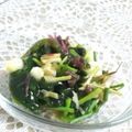 youich's cooksnap of when they made ピリッ！島らっきょうとワカメの梅ドレ味♪.