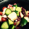 ぱんぱんこ's cooksnap of when they made トマトとタコときゅうりのポン酢和え.