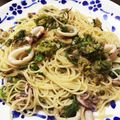 ＊あかこっこ＊'s cooksnap of when they made 春です☆ふきのとうとイカのパスタ.