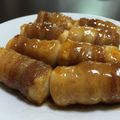 みゆるんるん's cooksnap of when they made 豆腐の豚肉巻き☆照り焼き味.