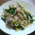 milknico's cooksnap of when they made あさりと菜の花のパスタ.