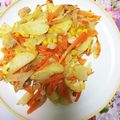 あり？'s cooksnap of when they made じゃがいもと人参とピーマンオムレツ♪.