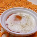 赤い電話's cooksnap of when they made レンジで簡単♪ハムエッグ.