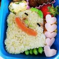 ozushi's cooksnap of when they made キャラ弁 妖怪ウォッチ ホノボーノ 簡単.