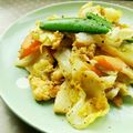 ｍａｒしゃん's cooksnap of when they made タケノコと春キャベツの卵とじ.